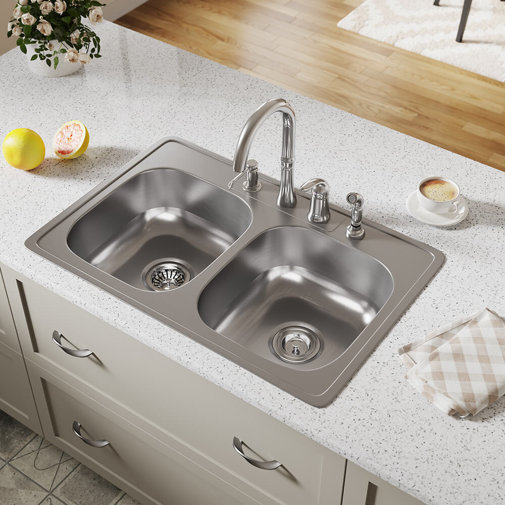 19 x 33 drop in kitchen sink